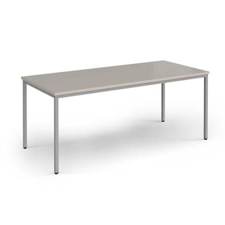 Flexi 25 rectangular table with silver frame