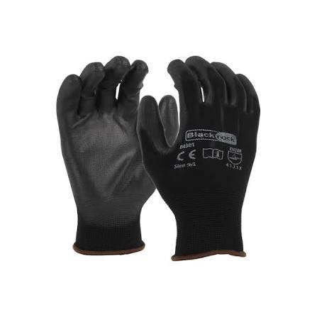Lightweight pu gripper glove large