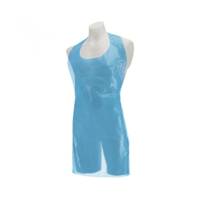Pe apron blue 69x117 roll 20u - 5x200
